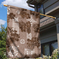 Vintage Hawaii Garden Flag Hibiscus Mix Hawaiian Quilt Patches - Brown - Wonder Print Shop