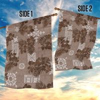 Vintage Hawaii Garden Flag Hibiscus Mix Hawaiian Quilt Patches - Brown - Wonder Print Shop