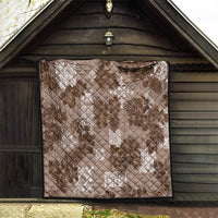 Vintage Hawaii Quilt Hibiscus Mix Hawaiian Quilt Patches - Brown - Wonder Print Shop