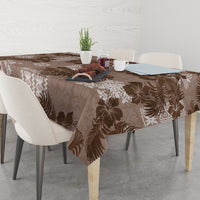 Vintage Hawaii Tablecloth Hibiscus Mix Hawaiian Quilt Patches - Brown - Wonder Print Shop