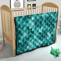 Vintage Hawaii Quilt Hibiscus Mix Hawaiian Quilt Patches - Teal - Wonder Print Shop