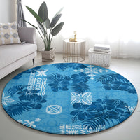 hawaii-tapa-round-carpet-hibiscus-mix-hawaiian-quilt-patches-blue