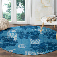hawaii-tapa-round-carpet-hibiscus-mix-hawaiian-quilt-patches-blue