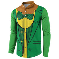 St.Patrick Leprechaun Inspired Funny Button Sweatshirt LT7 - Wonder Print Shop