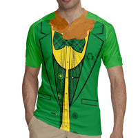 St.Patrick Leprechaun Inspired Funny Rugby Jersey - Wonder Print Shop