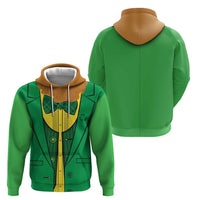 St.Patrick Leprechaun Inspired Funny Zip Hoodie - Wonder Print Shop