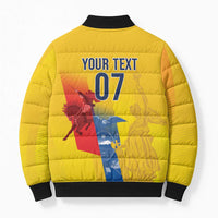Ecuador Football Custom WC2026 Bomber Puffer Jacket Historical Symbols - Wonder Print Shop