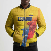 Ecuador Football Custom WC2026 Bomber Puffer Jacket Historical Symbols - Wonder Print Shop