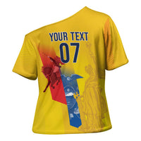 Ecuador Football Custom WC2026 Cross Shoulder Shirt Historical Symbols - Wonder Print Shop
