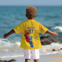 Ecuador Football Custom WC2026 Kid Hawaiian Shirt Historical Symbols - Wonder Print Shop