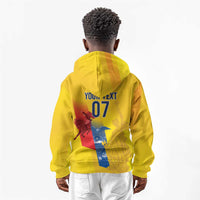 Ecuador Football Custom WC2026 Kid Hoodie Historical Symbols - Wonder Print Shop