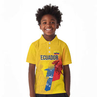 Ecuador Football Custom WC2026 Kid Polo Shirt Historical Symbols - Wonder Print Shop