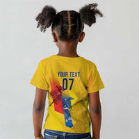 Ecuador Football Custom WC2026 Kid T shirt Historical Symbols - Wonder Print Shop