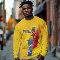 Ecuador Football Custom WC2026 Long Sleeve Shirt Historical Symbols - Wonder Print Shop