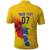 Ecuador Football Custom WC2026 Polo Shirt Historical Symbols - Wonder Print Shop