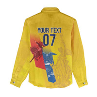 Ecuador Football Custom WC2026 Women Casual Shirt Historical Symbols - Wonder Print Shop