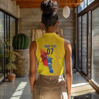 Ecuador Football Custom WC2026 Women Sleeveless Polo Shirt Historical Symbols - Wonder Print Shop