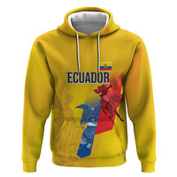 Ecuador Football Custom WC2026 Zip Hoodie Historical Symbols - Wonder Print Shop