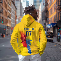 Ecuador Football Custom WC2026 Zip Hoodie Historical Symbols - Wonder Print Shop