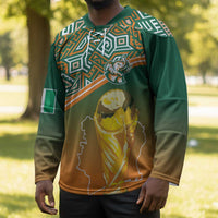 Ivory Coast Football Tribal Patterns Hockey Jersey WC2026 - Wonder Print Shop