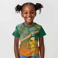 Ivory Coast Football Tribal Patterns Kid T shirt WC2026 - Wonder Print Shop