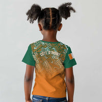 Ivory Coast Football Tribal Patterns Kid T shirt WC2026 - Wonder Print Shop