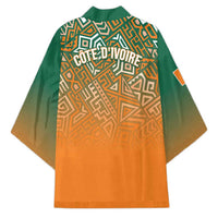 Ivory Coast Football Tribal Patterns Kimono WC2026 - Wonder Print Shop