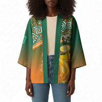 Ivory Coast Football Tribal Patterns Kimono WC2026 - Wonder Print Shop