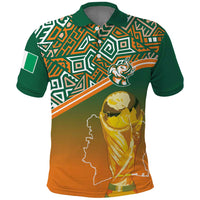 Ivory Coast Football Tribal Patterns Polo Shirt WC2026 - Wonder Print Shop