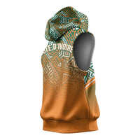 Ivory Coast Football Tribal Patterns Sleeveless Hoodie WC2026 - Wonder Print Shop