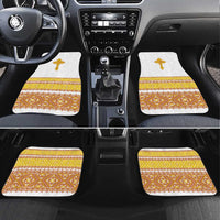 Habesha Motifs Ethiopia Car Mats Tilet White Gold
