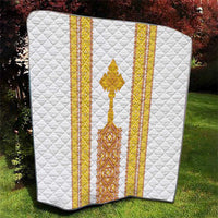 Habesha Motifs Ethiopia Quilt Tilet White Gold
