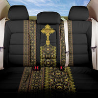 Habesha Motifs Ethiopia Back Car Seat Cover Tilet Black Gold