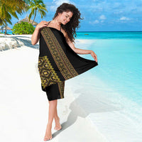 Habesha Motifs Ethiopia Sarong Tilet Black Gold