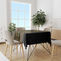 Habesha Motifs Ethiopia Tablecloth Tilet Black Gold