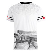 Kentucky Horse Racing Women V Neck T Shirt The Race For The Roses - Wonder Print Shop