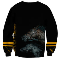 Kentucky Horse Racing Sweatshirt Luxury Black And Gold - Wonder Print Shop
