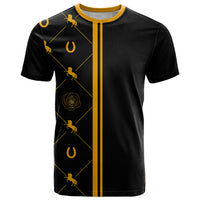 Kentucky Horse Racing T Shirt Luxury Black And Gold - Wonder Print Shop