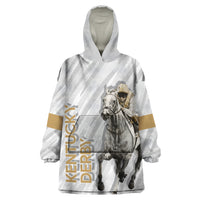 Kentucky Horse Racing Wearable Blanket Hoodie - Wonder Print Shop