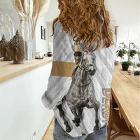 Kentucky Horse Racing Women Casual Shirt - Wonder Print Shop