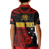Custom PNG Kumuls Rugby Polo Shirt for Kid Motuan Mix Patterns - Wonder Print Shop
