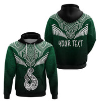 Personalised New Zealand Hoodie Hei Matau Mix Silver Fern Basic - Wonder Print Shop