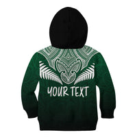 Personalised New Zealand Kid Hoodie Hei Matau Mix Silver Fern Basic - Wonder Print Shop