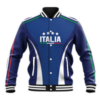 Italy Football 2024 Custom Baseball Jacket Gli Azzurri - Renaissance Inspired LT7 - Wonder Print Shop