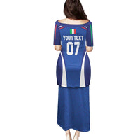 Italy Football 2024 Custom Family Matching Puletasi and Hawaiian Shirt Gli Azzurri - Renaissance Inspired - Wonder Print Shop