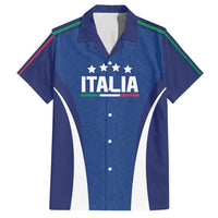 Italy Football 2024 Custom Family Matching Short Sleeve Bodycon Dress and Hawaiian Shirt Gli Azzurri - Renaissance Inspired - Wonder Print Shop