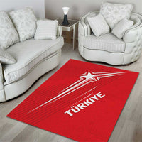 Turkiye Football 2024 Custom Area Rug Crescent-Stars Basic Style LT7 - Wonder Print Shop