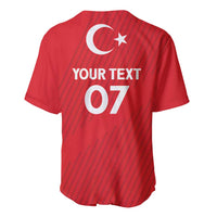 Turkiye Football 2024 Custom Baseball Jersey Crescent-Stars Basic Style LT7 - Wonder Print Shop