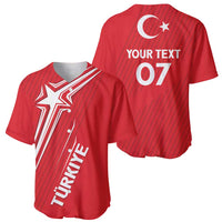 Turkiye Football 2024 Custom Baseball Jersey Crescent-Stars Basic Style LT7 - Wonder Print Shop