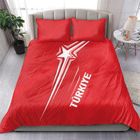 Turkiye Football 2024 Custom Bedding Set Crescent-Stars Basic Style LT7 - Wonder Print Shop